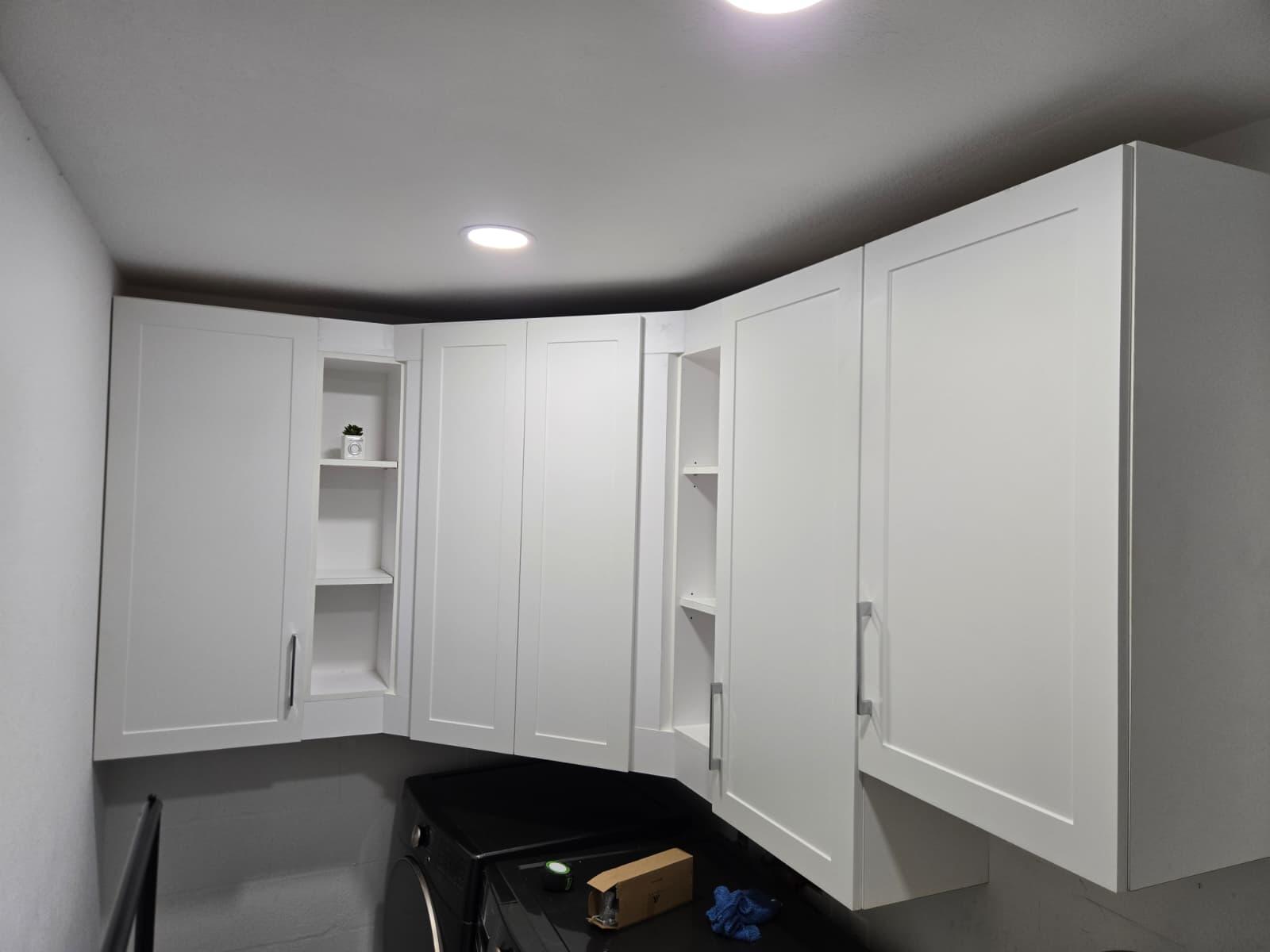 White Shaker Laundry Room